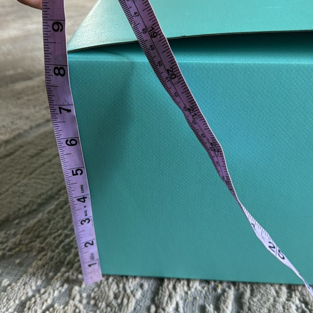 Authentic Tiffany & Co. Large Empty Box With swing Lid 12 X 12 8 Inches - Picture 10 of 11